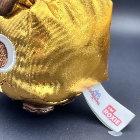 Pet Simulator Roxie Gold Dog & Gold Metallic Luna Dragon Plushies Toys EUC - Picture 11 of 12